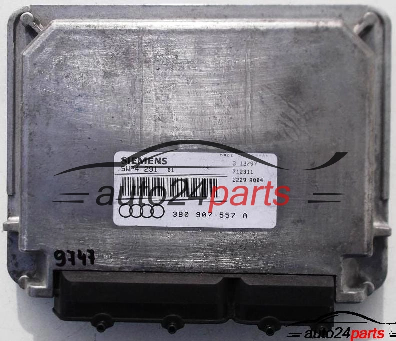 CALCULATEUR MOTEUR AUDI A4, VW PASSAT 1.6, SIMENS 5WP4 291, 5WP4291, 3B0 907 557 A, 3B0907557A