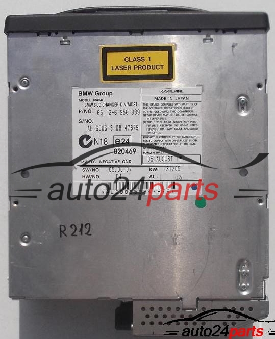 RADIO CD CHANGER BMW 65.12-6 956 939