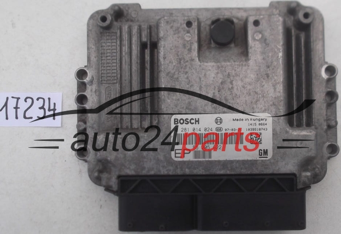 CENTRALINA MOTORE OPEL ASTRA ZAFIRA 1.9 CDTI BOSCH 0 281 014 024, 0281014024, GM 55 205 622 EP, 55205622EP, 55205622 