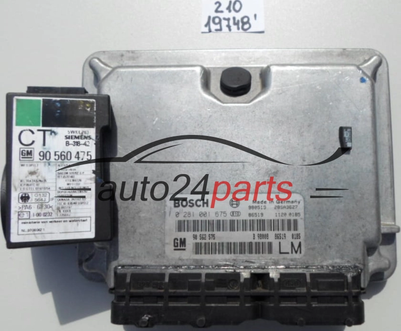 KOMPUTER STEROWNIK SILNIKA OPEL ASTRA VECTRA ZAFIRA 2.0 DTL BOSCH 0 281 001 675