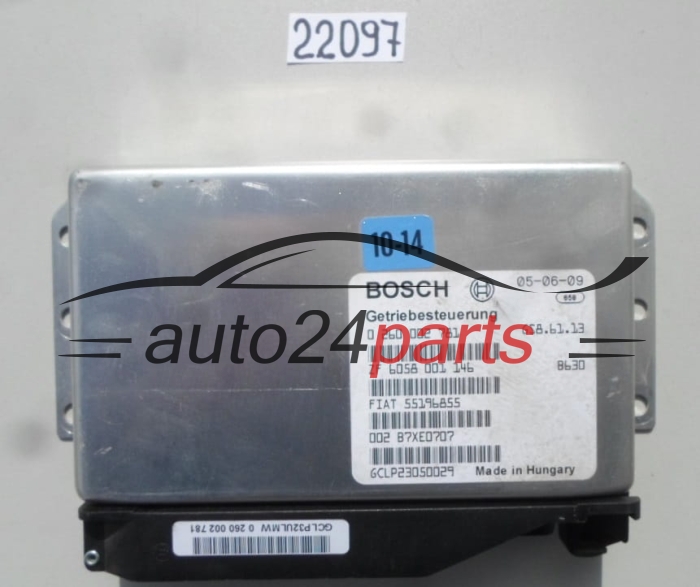 Calculateur de boîte automatique  FIAT DUCATO 2.8 JTD BOSCH 0 260 002 781, 0260002781, 55196855