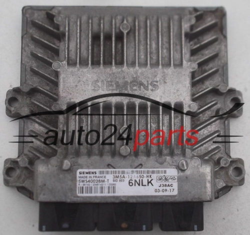 ECU ENGINE CONTROLLER FORD C-MAX 2.0 TDCI SIEMENS 5WS40028M-T,  FoMoCo 3M5A-12A650-HK