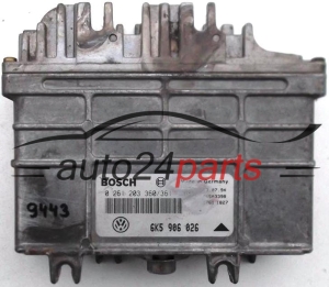 KOMPUTER STEROWNIK SILNIKA SEAT IBIZA 1.4, BOSCH 0 261 203 360/361, 0261203360/361, 6K5 906 026, 6K5906026 -  9443, 9444, 10758, 13746, 12817