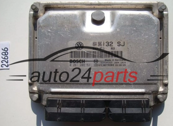KOMPUTER STEROWNIK SILNIKA SEAT LEON SKODA OCTAVIA 1.8 T 1.8 TURBO 06A906032SJ, 06A 906 032 SJ, BOSCH 0261208531, 0 261 208 531 BENZIN ME7.5