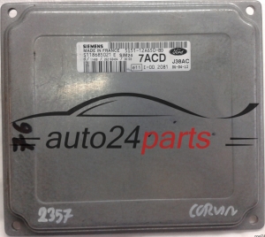 MOTORSTEUERGERÄT ECU STEUERGERÄT FORD KA 1.3 5S51-12A650-BD 7ACD, 5S5112A650BD, SIEMENS SIM24 S118685021E, S118685021 