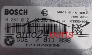MOTORSTEUERGERÄT ECU STEUERGERÄT BMW E60/E61 530 3.0 DIESEL BOSCH 0281012190, 0 281 012 190, DDE 7811898, DDE7811898, 7 811 898, 1039S24009