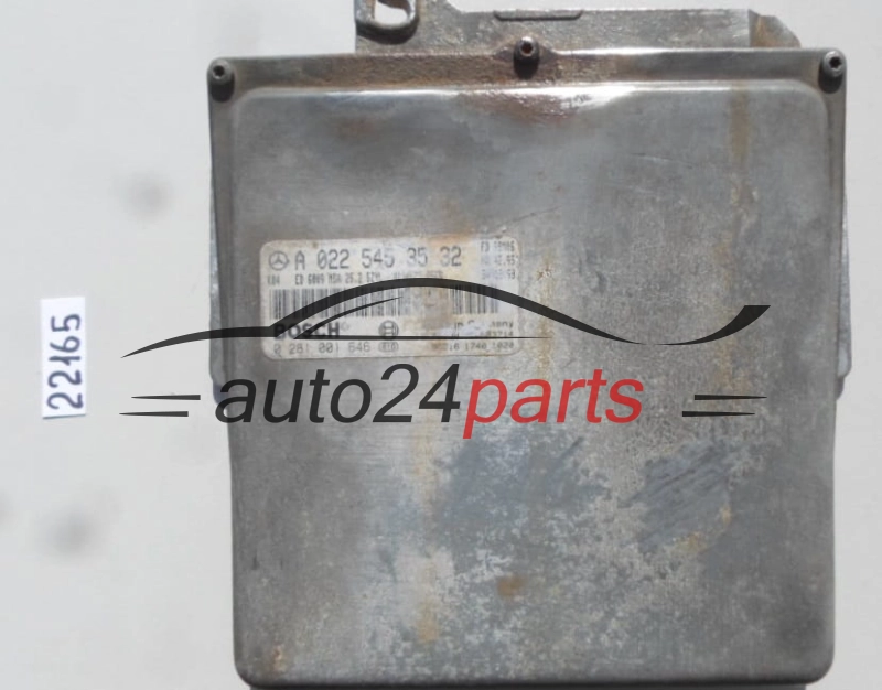 CENTRALINA MOTORE MERCEDES SPRINTER 2.9 TD BOSCH 0 281 001 646, 0281001646, A 022 545 35 32, A0225453532