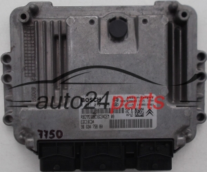 ECU ENGINE CONTROLLER CITROEN C3, PEUGEOT 207 1.4 HDI, BOSCH 0 281 012 529, 0281012529, EDC16C34, 96 634 758 80, 9663475880