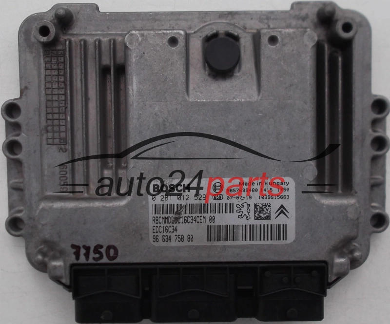 ECU ENGINE CONTROLLER CITROEN C3, PEUGEOT 207 1.4 HDI