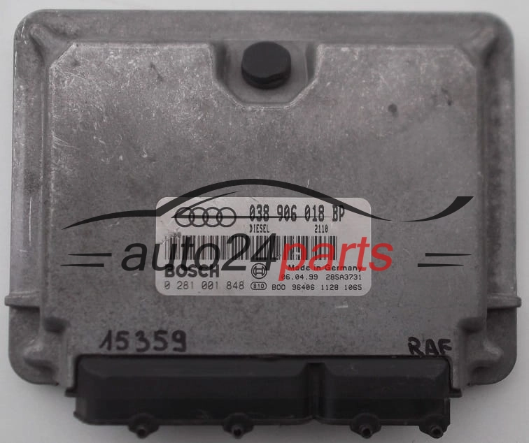 KOMPUTER STEROWNIK SILNIKA AUDI A3 BOSCH 0281001848, 038906018BP