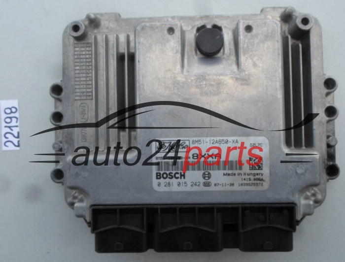 KOMPUTER STEROWNIK SILNIKA FORD FOCUS 1.6 TDCI BOSCH 0 281 015 242, 0281015242, FoMoCo 8M51-12A650-XA, 8M5112A650XA