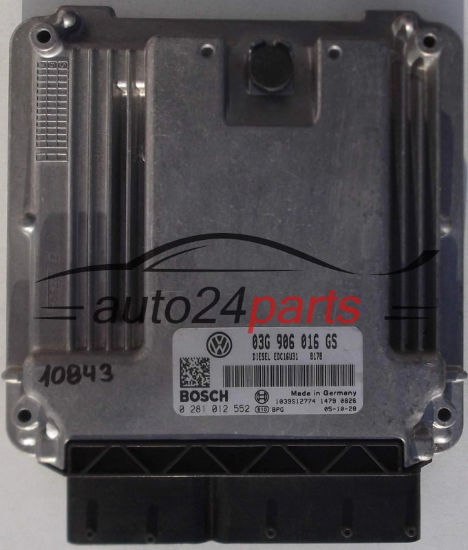 ΜΟΝΑΔΑ ΕΛΕΓΧΟΥ ΚΙΝΗΤΗΡΑ  SKODA SUPERB 1.9 TDI BOSCH 0281012552, 03G906016GS