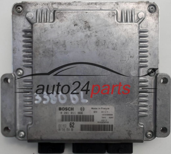 KOMPUTER STEROWNIK SILNIKA CITROEN C8 2.0 HDI BOSCH 0281011968, 0 281 011 968, EDC15C2 62, 9654695480, 96 546 954 80, 9646850580, 96 468 50 80 