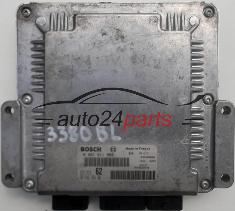 KOMPUTER STEROWNIK SILNIKA CITROEN C8 2.0 HDI BOSCH 0281011968, 0 281 011 968, EDC15C2 62, 9654695480, 96 546 954 80, 9646850580, 96 468 50 80 