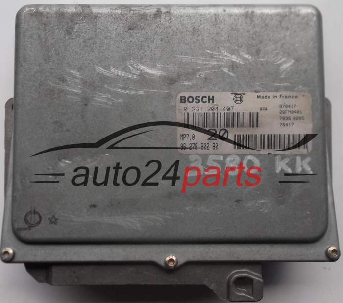  MOTORSTEUERGERÄT ECU STEUERGERÄT PEUGEOT 406 3.0 V6 BOSCH 0261204407