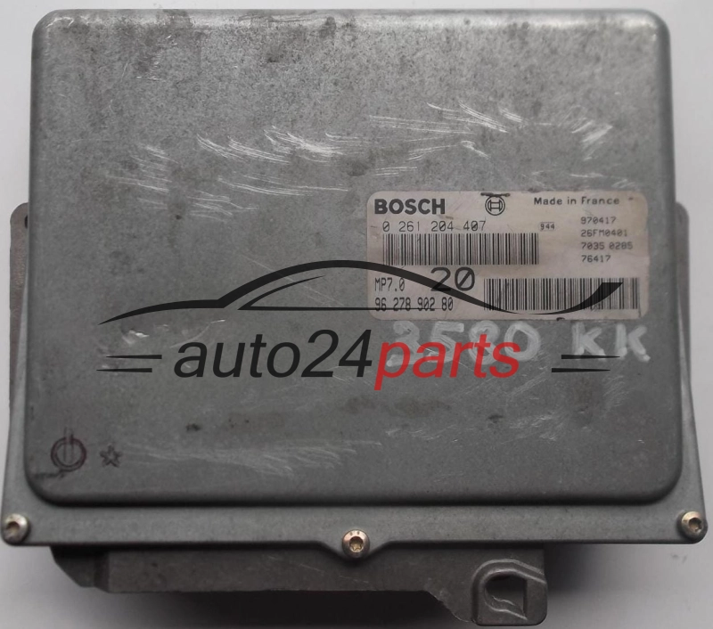  MOTORSTEUERGERÄT ECU STEUERGERÄT PEUGEOT 406 3.0 V6 BOSCH 0261204407