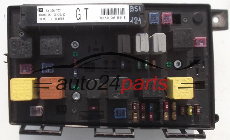 ELEKTRISCHER KASTEN SICHERUNGKASTEN SICHERUNG UND RELAIS STROMKASTEN RELAISKASTEN OPEL GM 13 206 747 GT HELLA 5DK 008 668-18