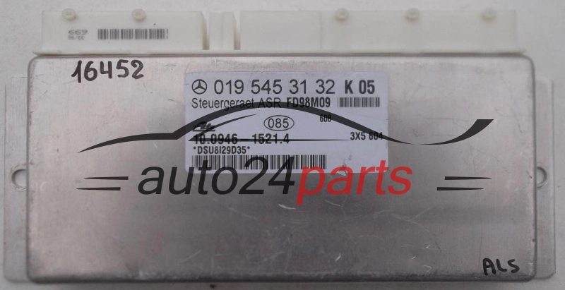 ECU CONTROLLER ABS ASR MERCEDES W202 0195453132, 019 545 31 32, ATE 10.0946-1521.4, 10094615214
