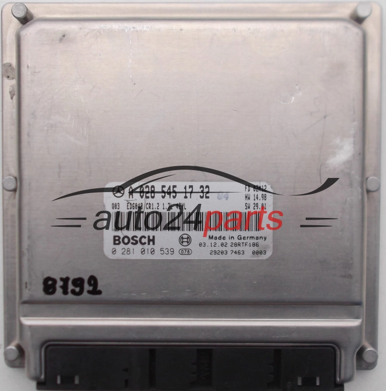 KOMPUTER STEROWNIK SILNIKA MERCEDES VANEO 1.7 170 CDI BOSCH 0281010539