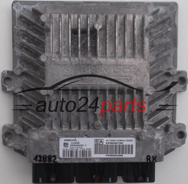 CENTRALITA DE MOTOR PEUGEOT 407 2.0 HDI 5WS40423C-T, SW9663607080