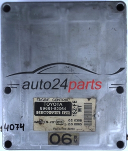 ECU ENGINE CONTROLLER TOYOTA YARIS 1.0 1SZ-FE 8966152064, 89661-52064, 2110007214, 211000-7214