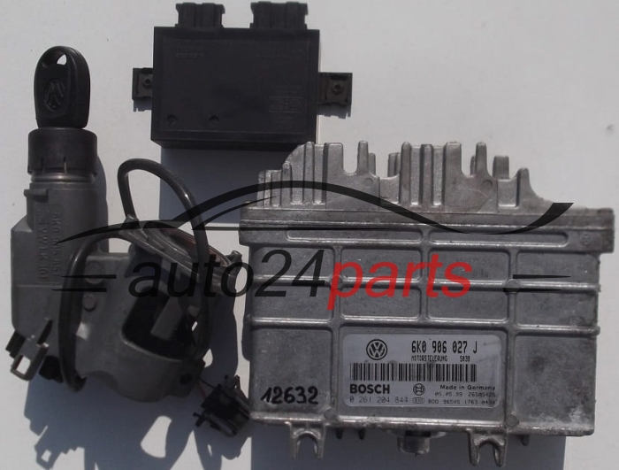 ECU CENTRALITA DE MOTOR SEAT IBIZA CORDOBA VW CADDY INCA POLO 1.4 AKV APQ 6K0906027J, 6K0 906 027 J, BOSCH 0261204844, 0 261 204 844