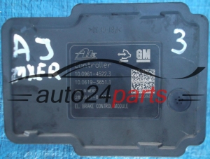 ABS MODULO BOMBA UNIDAD DE CONTROL OPEL CHEVROLET ASTRA J 4 IV 28.5611-8103.3 ATE, CONTROLLER 10.0961-4522.3, 10.0619-3651.1