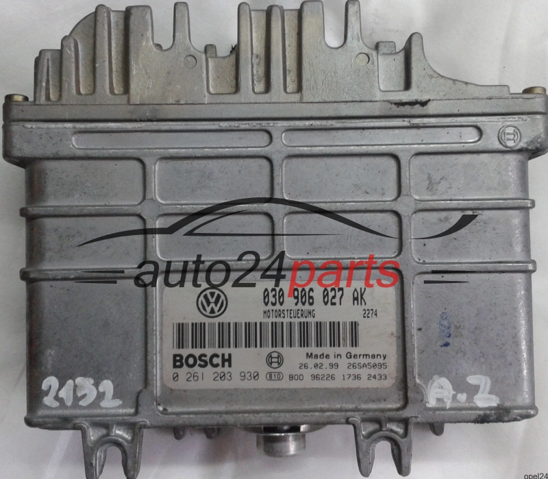 CENTRALINA DO MOTORE SEAT AROSA 1.0 030906027AK, BOSCH 0261203930, MOTORSTEUERUNG 2274, 26SA5095