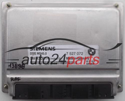 MOTORSTEUERGERÄT ECU STEUERGERAT BMW E60 525i SIEMENS 5WK93014, 7 527 072, 7527072