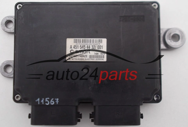 Μονάδα Ελέγχου Κινητήρα   SMART FORTWO Mitsubishi G2T60174H4ZE, A 451 545 44 32/001