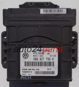 BOITE DE VITESSES AUTOMATIQUE VOLKSWAGEN AUDI TOURAN 09G 927 750 H, 09G927750H 