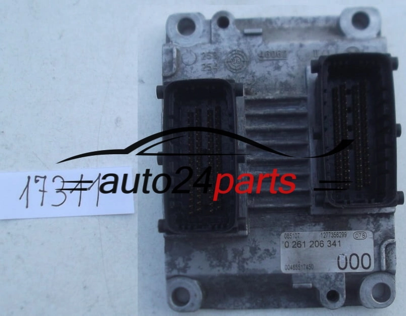 ECU CENTRALITA DE MOTOR FIAT MAREA 2.0 BOSCH 0 261 206 341, 0261206341 00465517450 465517450, 1277356299