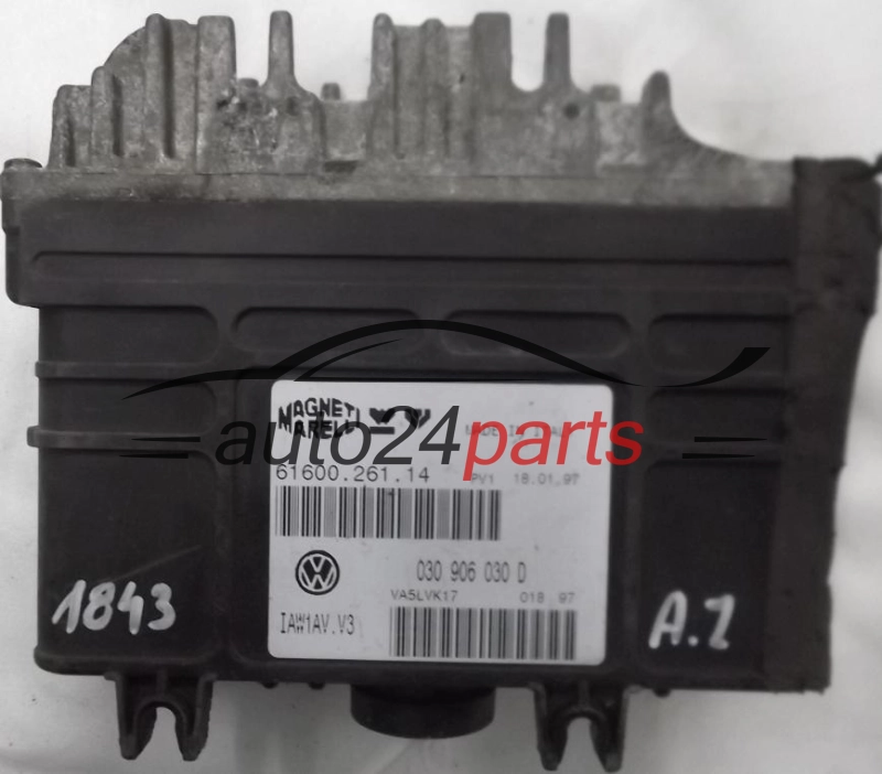 ECU CENTRALITA DE MOTOR VW VOLKSWAGEN POLO 1.4 AFH 030906030D, 030 906 030 D, 61600.261.14, IAW1AVV3, IAW1AV.V3