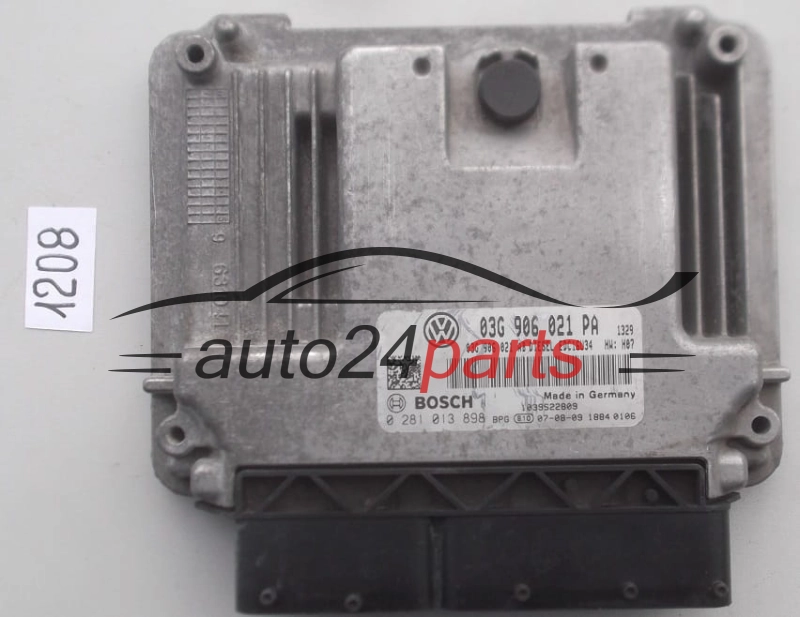Centralita de motor Seat Leon 1.9 TDI BLS 03G906021PA Bosch 0281013898 Diésel EDC16U34 WH H07 1039S22809