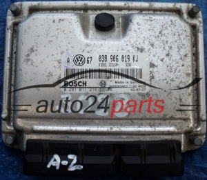 MOTORSTEUERGERÄT ECU STEUERGERÄT VW VOLKSWAGEN GOLF 1.9 TDI 038906019KJ, 038 906 019 KJ, BOSCH 0 281 011 216, 0281011216, DIESEL EDC15P+ 5256