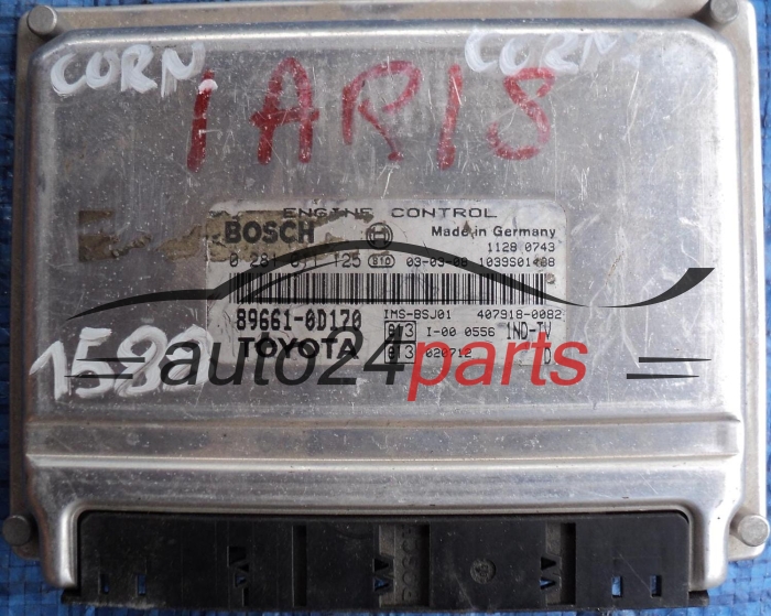 KOMPUTER STEROWNIK SILNIKA TOYOTA YARIS 1.4 D4D 89661-0D170 1ND-TV