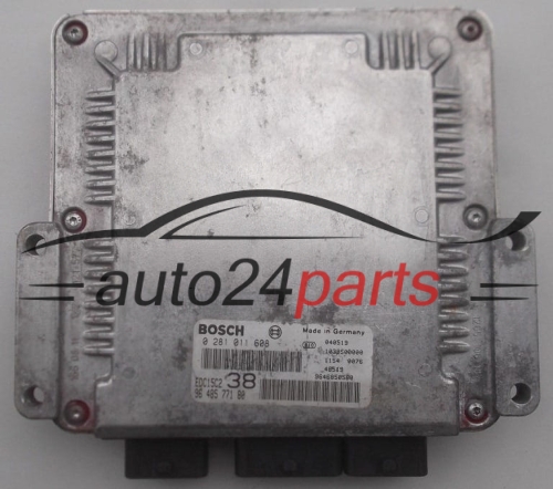 ECU CENTRALITA DE MOTOR  FIAT ULYSSE 2.0 JTD BOSCH 0 281 011 608, 96 485 771 80