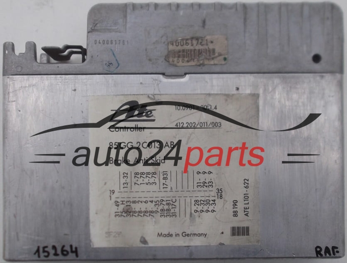 Mονάδα ελέγχου αβς FORD SCORPIO ATE 10.0901-0011.4, 10090100114, 412.202/011/003, 412202011003, 85GG2C013AB