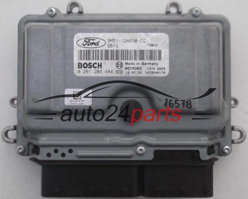 CENTRALINA DO MOTORE FORD FOCUS 2.5 T BOSCH 0 261 209 484, 0261209484, 9M51-12A650-CG, 9M5112A650CG, 12A650CG, 9BYG 