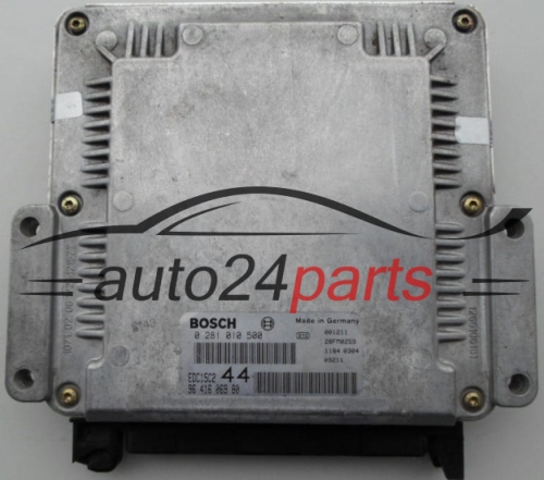 ECU ENGINE CONTROLLER PEUGEOT 206 2.0 HDI BOSCH 0 281 010 500,  96 416 069 80