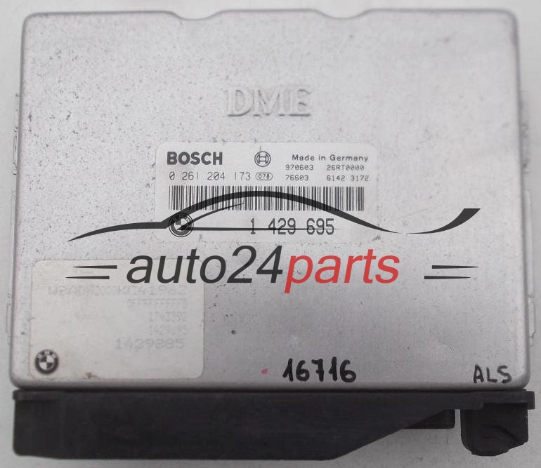 Μονάδα Ελέγχου Κινητήρα BMW E36 316 318 BOSCH 0 261 204 173