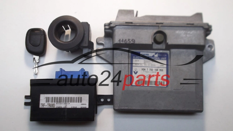 KOMPUTER STEROWNIK SILNIKA RENAULT KANGOO 1.9 D R04080012J, HOM 7700 104 956, HOM7700104956, 7700104956