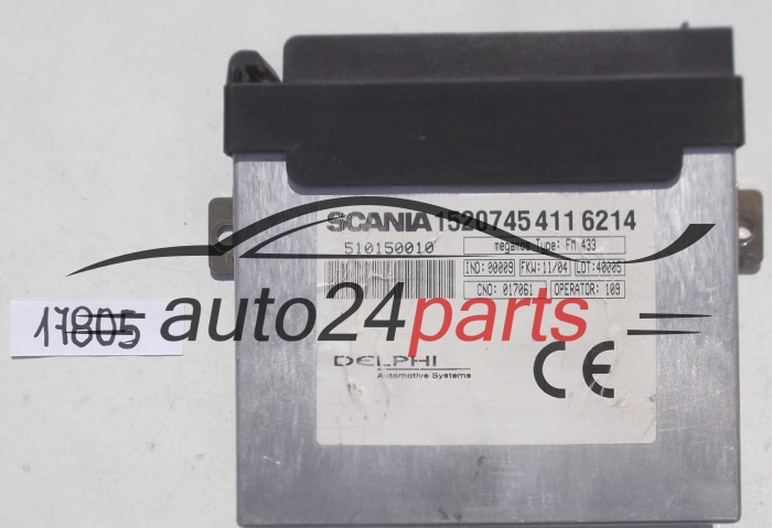 ECU CENTRALITA DE MOTOR SCANIA 1520745411 6214, 510150010, W3 6214