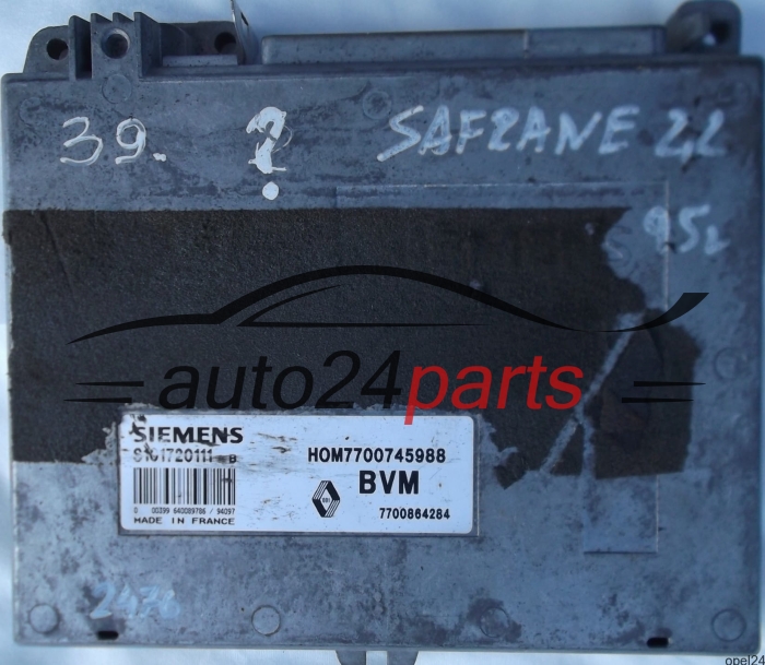 ΜΟΝΑΔΑ ΕΛΕΓΧΟΥ ΚΙΝΗΤΗΡΑ RENAULT SAFRANE 2.2 SIEMENS S101720111B, HOM7700745988, 7700745988, 7700864284