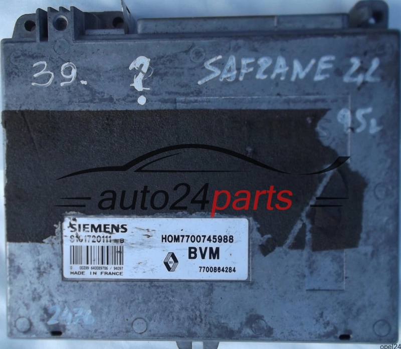 ΜΟΝΑΔΑ ΕΛΕΓΧΟΥ ΚΙΝΗΤΗΡΑ RENAULT SAFRANE 2.2 SIEMENS S101720111B, HOM7700745988, 7700745988, 7700864284