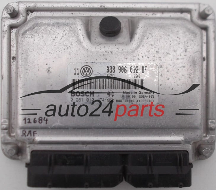 CENTRALINA DO MOTORE VW VOLKSWAGEN GOLF BOSCH 0 281 010 174, 0281010174, 038 906 012 BF, 038906012BF