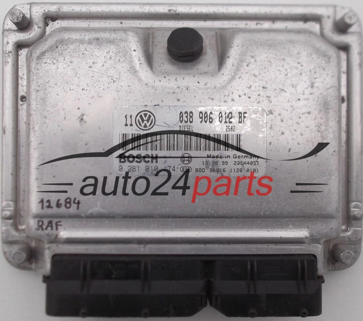 CENTRALINA DO MOTORE VW VOLKSWAGEN GOLF BOSCH 0 281 010 174, 0281010174, 038 906 012 BF, 038906012BF