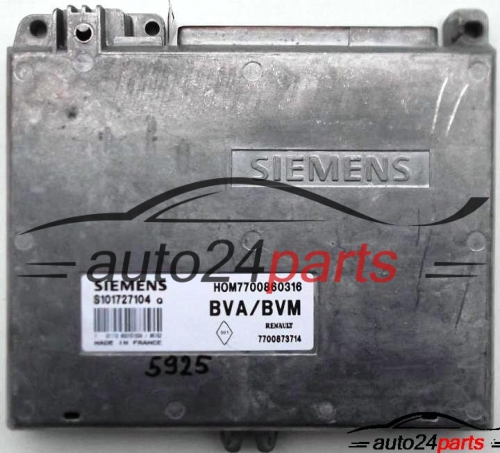 CALCULATEUR MOTEUR RENAULT LAGUNA 2.0 SIEMENS S101727104 Q, HOM7700860316, 7700873714 