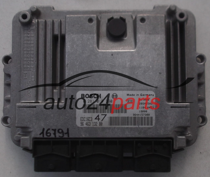 CENTRALINA MOTORE PEUGEOT 307 1.4 HDI BOSCH 0 281 010 390, 0281010390, 9646313280, 9644157380, 28SA5502, EDC16C3 47