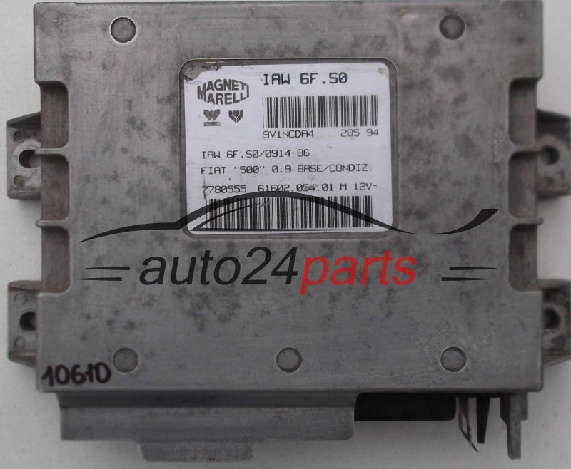 Μονάδα Ελέγχου Κινητήρα FIAT CINQUECENTO 500 0.9, MAGNETI MARELLI IAW 6F.S0, IAW6FS0, 61602.054.01, 6160205401, 7780555
